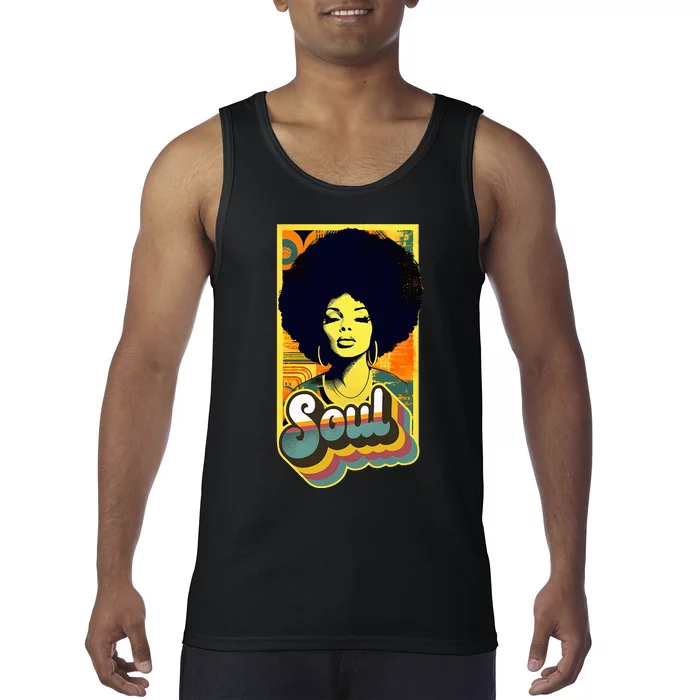 70s Funk Afro Soul Tank Top