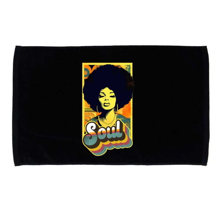 70s Funk Afro Soul Microfiber Hand Towel