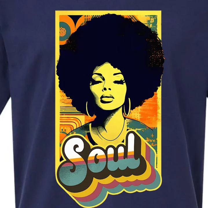 70s Funk Afro Soul Sueded Cloud Jersey T-Shirt