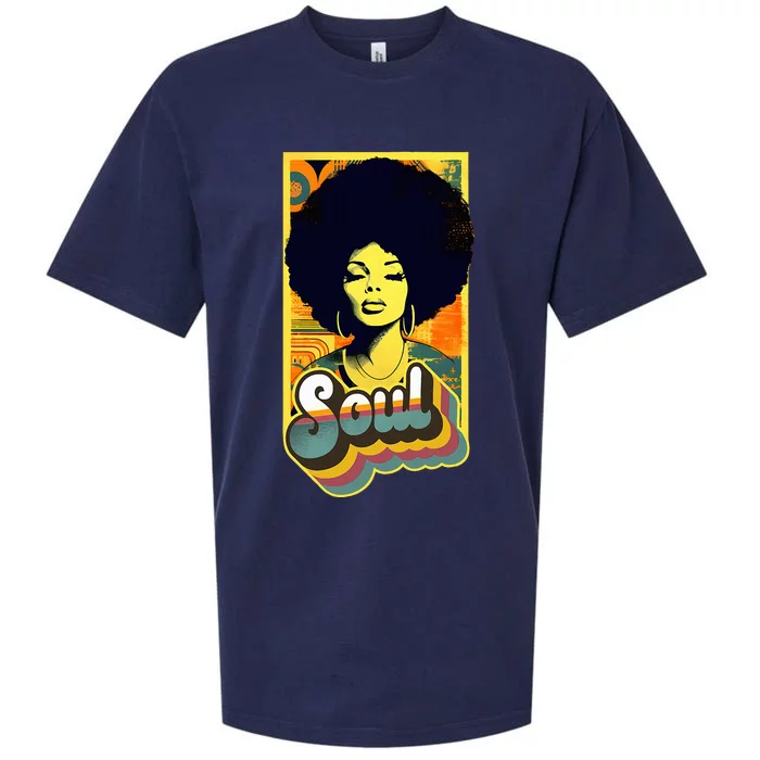 70s Funk Afro Soul Sueded Cloud Jersey T-Shirt