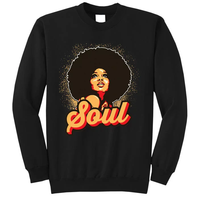 70s Funk Afro Soul Retro Vintage Tall Sweatshirt