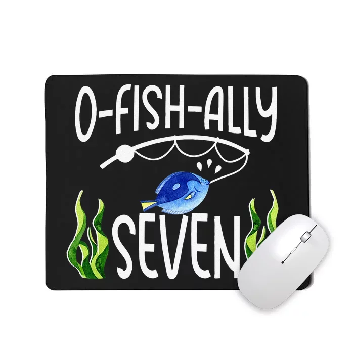 7th Fish Themed Birthday Funny Pun Mousepad