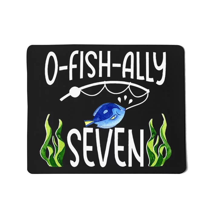 7th Fish Themed Birthday Funny Pun Mousepad