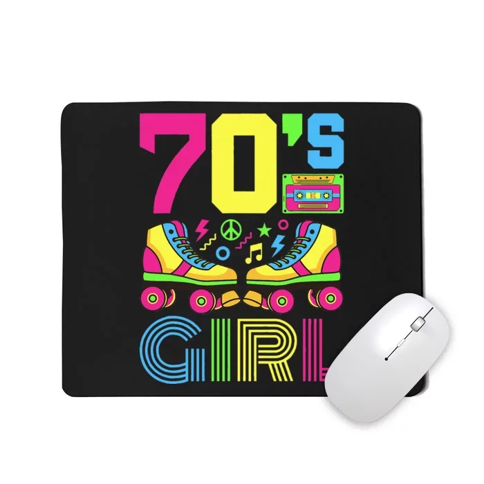 70s Girl 1970s Fashion Theme Party Outfit Seventies Costume Mousepad