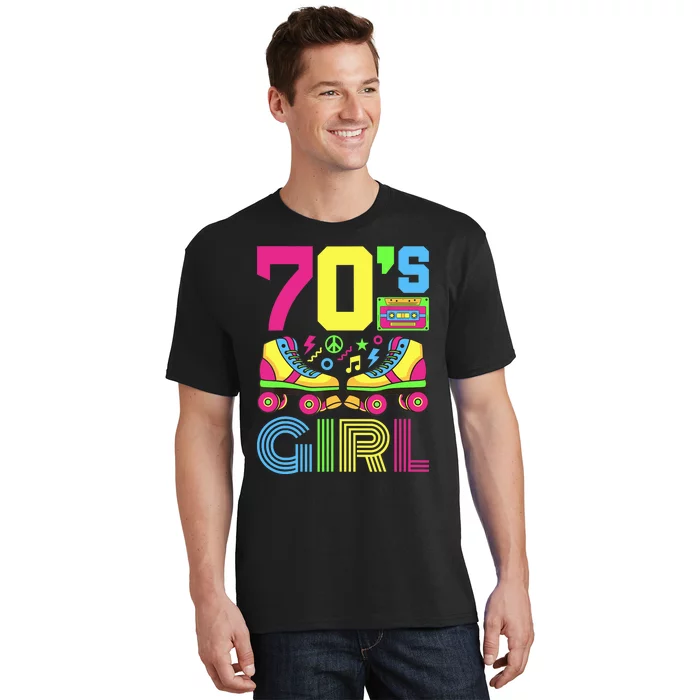 70s Girl 1970s Fashion Theme Party Outfit Seventies Costume T-Shirt