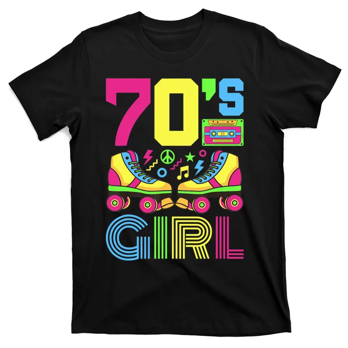 70s Girl 1970s Fashion Theme Party Outfit Seventies Costume T-Shirt