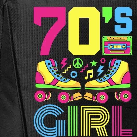 70s Girl 1970s Fashion Theme Party Outfit Seventies Costume City Backpack