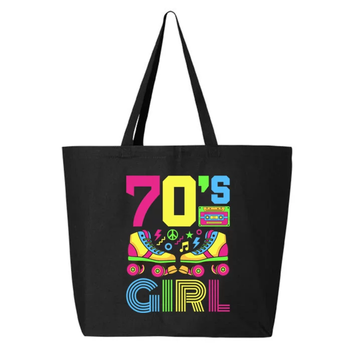 70s Girl 1970s Fashion Theme Party Outfit Seventies Costume 25L Jumbo Tote