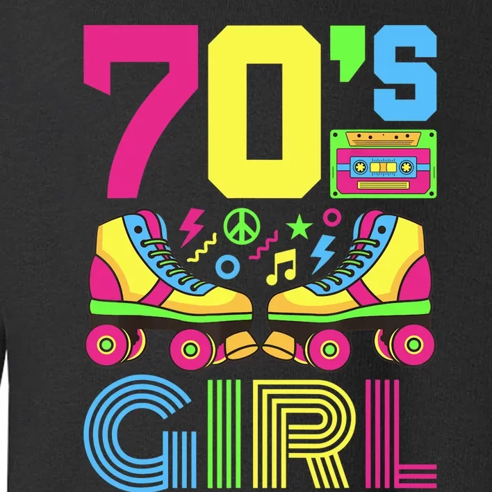 70s Girl 1970s Fashion Theme Party Outfit Seventies Costume Toddler Sweatshirt