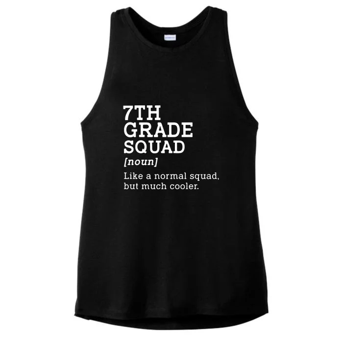 7th Grade Squad Back To School Gift Teacher Seventh Grade Team Gift Ladies Tri-Blend Wicking Tank