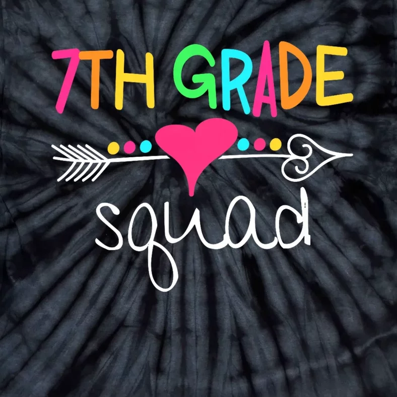 7th Grade Squad Seventh Teacher Student Team Back To School Tie-Dye T-Shirt