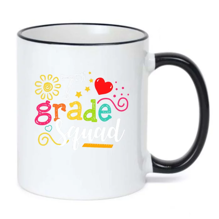 7th Grade Squad Student Teacher Gift Back To School Black Color Changing Mug