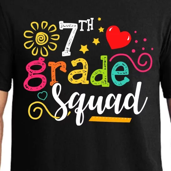 7th Grade Squad Student Teacher Gift Back To School Pajama Set