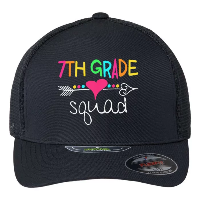 7th Grade Squad Seventh Teacher Student Team Back To School Flexfit Unipanel Trucker Cap