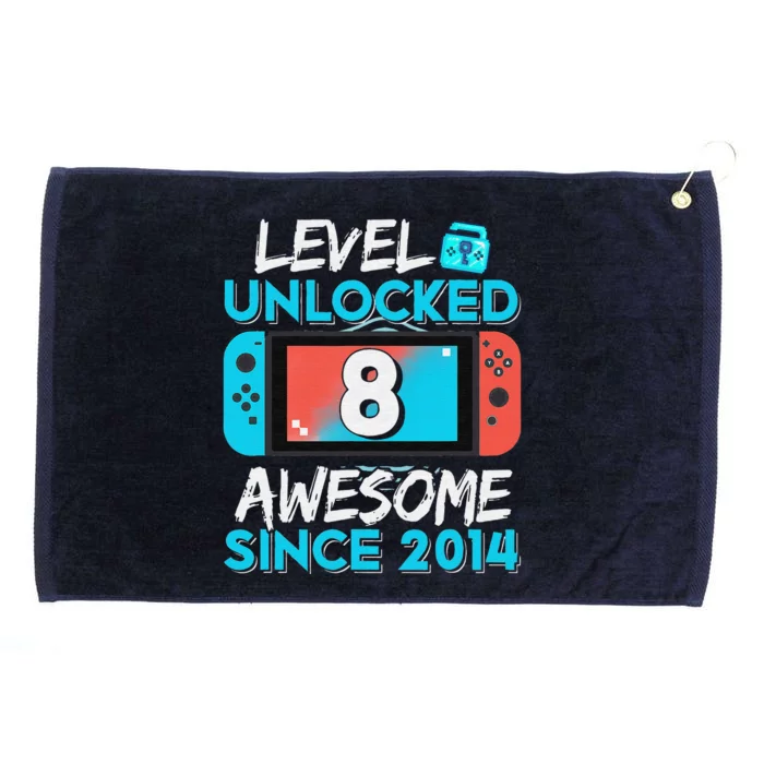 7th Grade Unlocked Level Up Video Game Back To School Grommeted Golf Towel