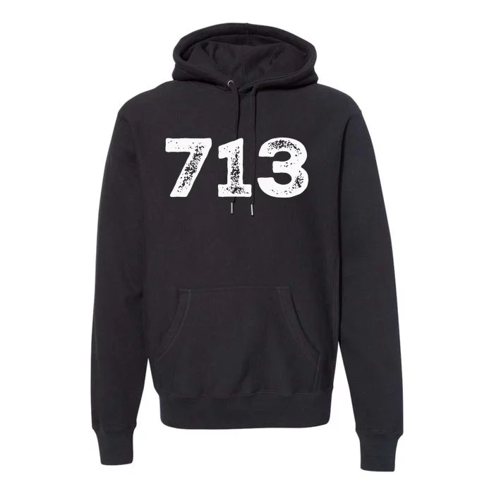 713 Houston Texas Area Code HTown HOU Premium Hoodie