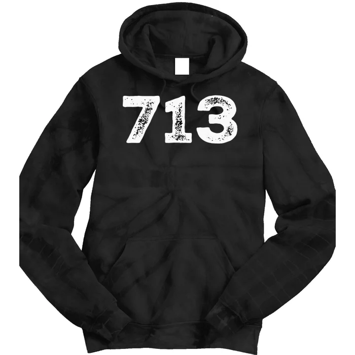 713 Houston Texas Area Code HTown HOU Tie Dye Hoodie