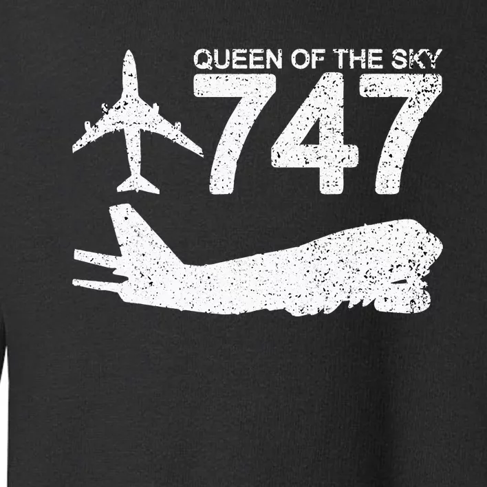 747 Jumbo Jet Aviation Plane Spotting Toddler Sweatshirt