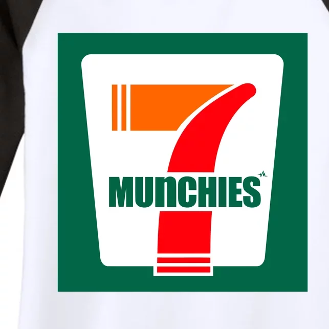 7 Munchies Women's Tri-Blend 3/4-Sleeve Raglan Shirt