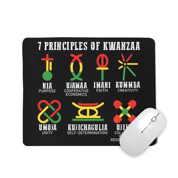 7 Principles Of Kwanzaa Jewish Happy Kwanzaa Mousepad