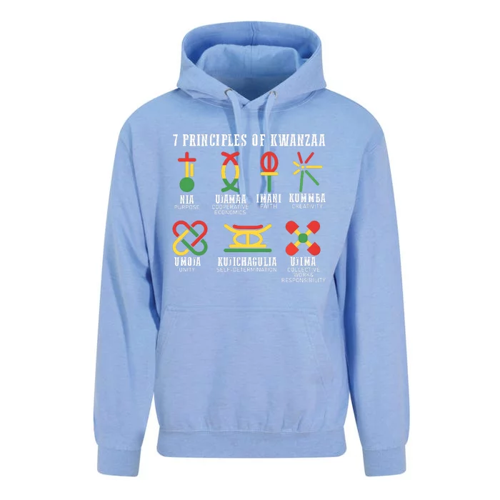 7 Principles Of Kwanzaa Jewish Happy Kwanzaa Unisex Surf Hoodie