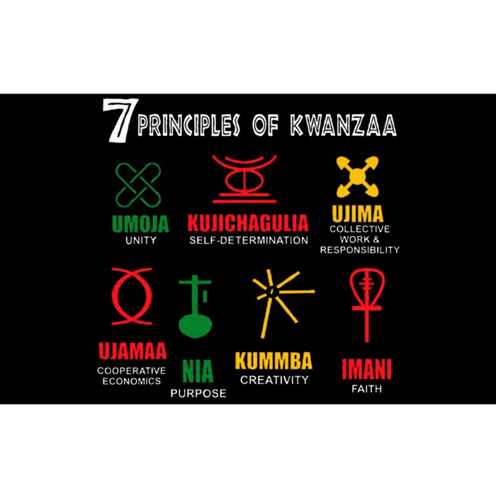 7 Principles Of Kwanzaa Bumper Sticker