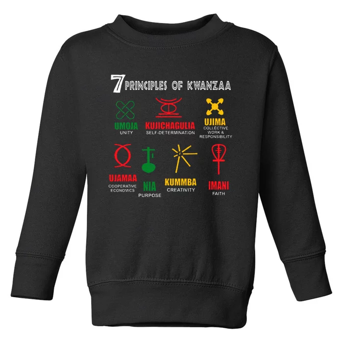 7 Principles Of Kwanzaa Toddler Sweatshirt