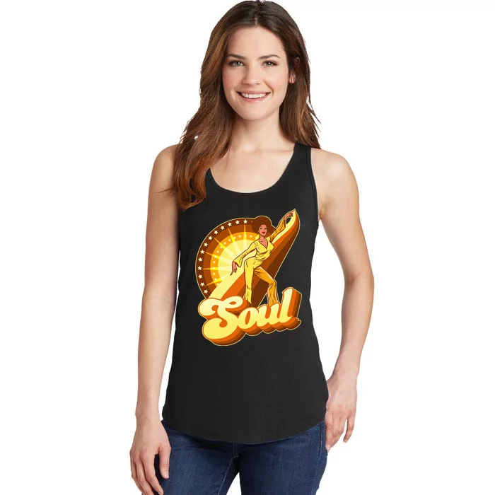 70s Retro 70s Soul Funk Retro Vintage Ladies Essential Tank