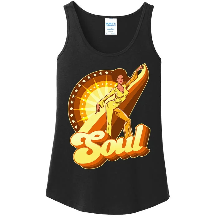 70s Retro 70s Soul Funk Retro Vintage Ladies Essential Tank