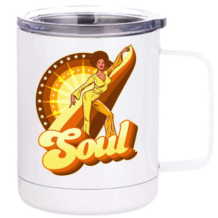 70s Retro 70s Soul Funk Retro Vintage Front & Back 12oz Stainless Steel Tumbler Cup