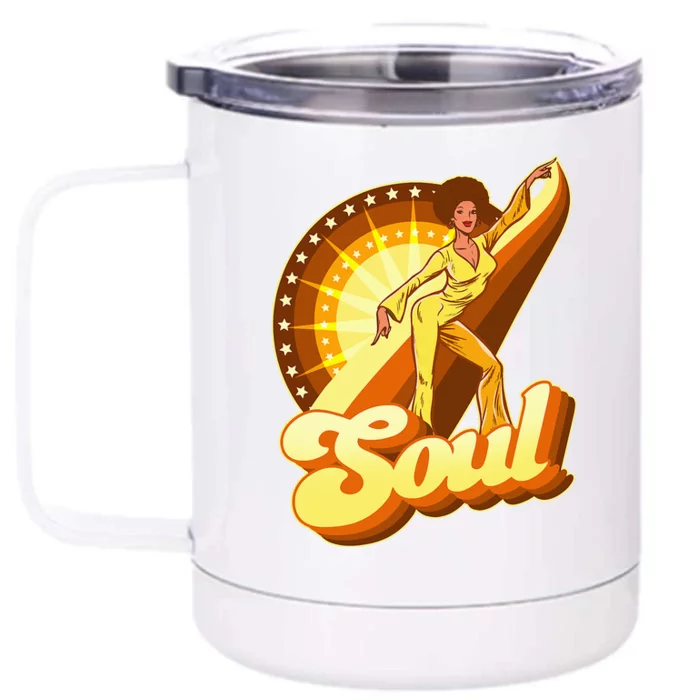 70s Retro 70s Soul Funk Retro Vintage Front & Back 12oz Stainless Steel Tumbler Cup