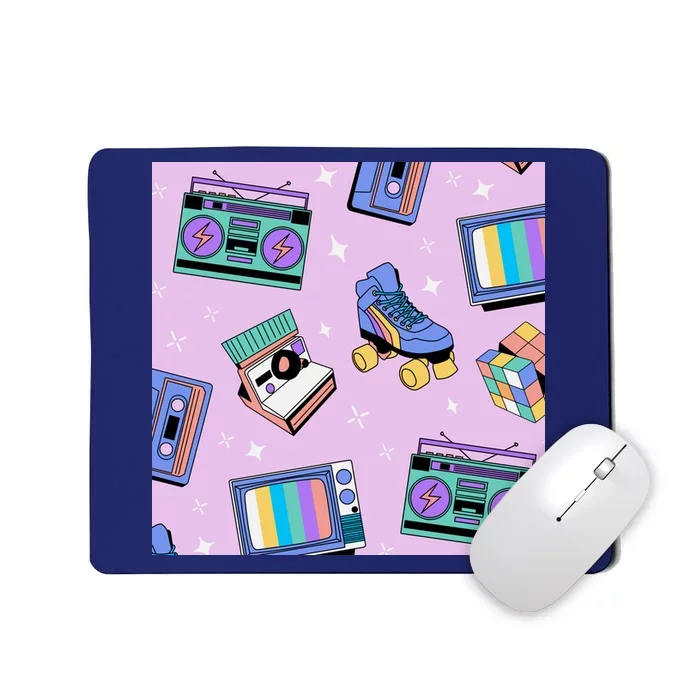 70s Retro Nostalgic Pattern Mousepad