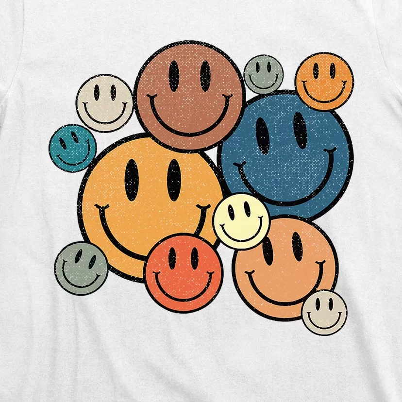 70s Retro Smile Face Cute Happy Peace T-Shirt