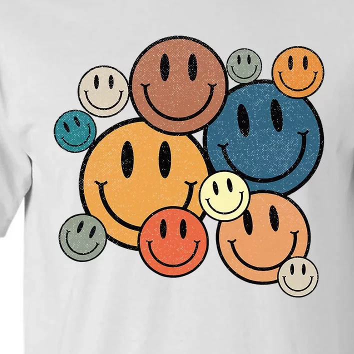 70s Retro Smile Face Cute Happy Peace Tall T-Shirt