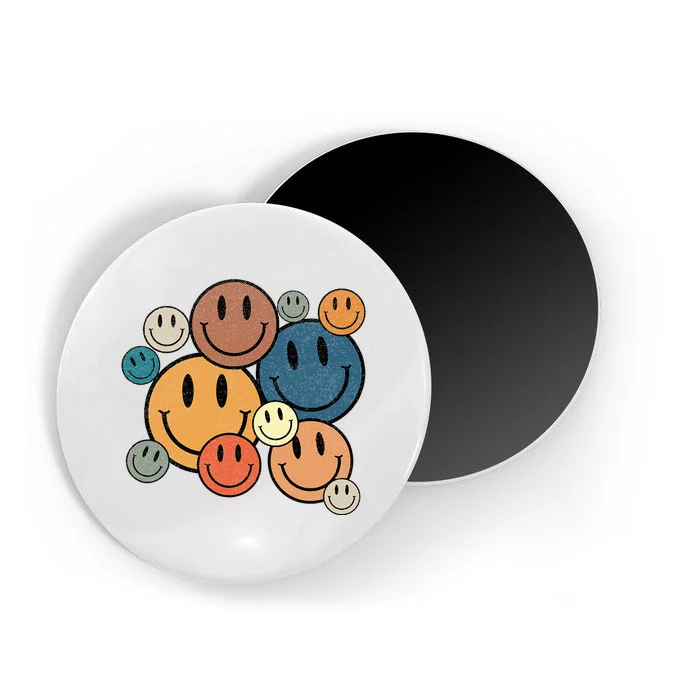 70s Retro Smile Face Cute Happy Peace Magnet