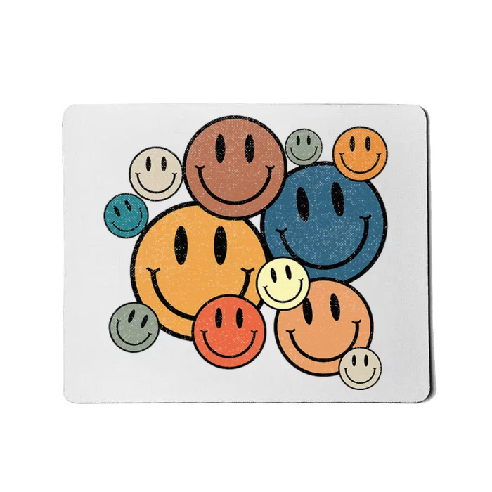 70s Retro Smile Face Cute Happy Peace Mousepad