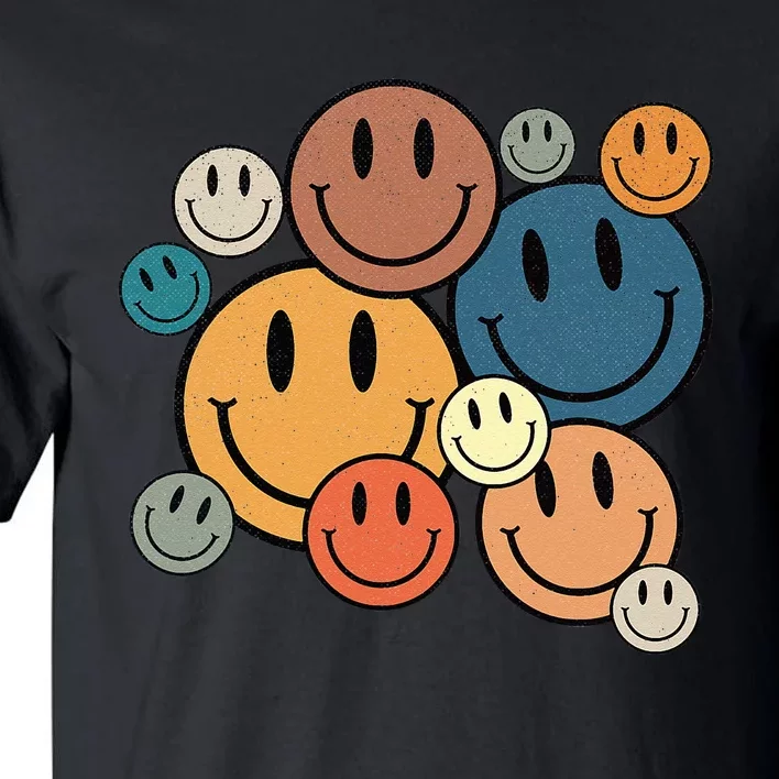 70s Retro Smile Face Cute Happy Peace Smiling Face Tall T-Shirt