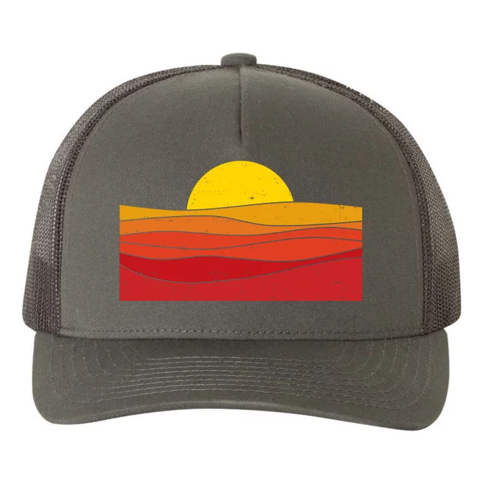 70s Retro Vintage Sunset Yupoong Adult 5-Panel Trucker Hat