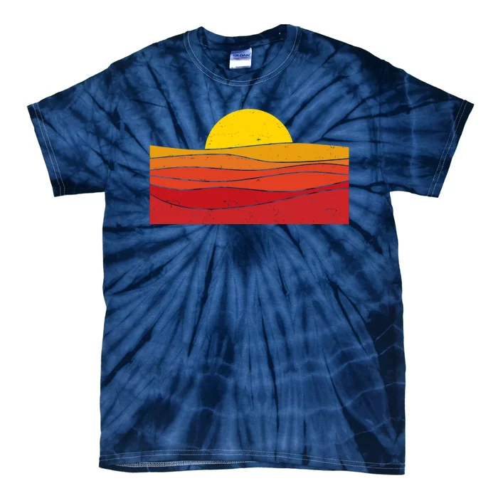 70s Retro Vintage Sunset Tie-Dye T-Shirt