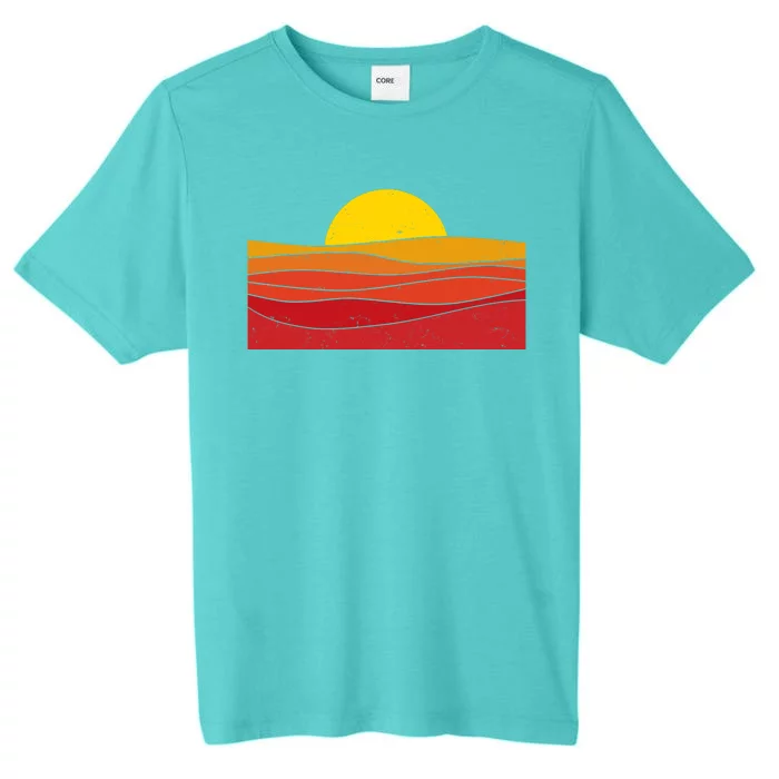 70s Retro Vintage Sunset ChromaSoft Performance T-Shirt