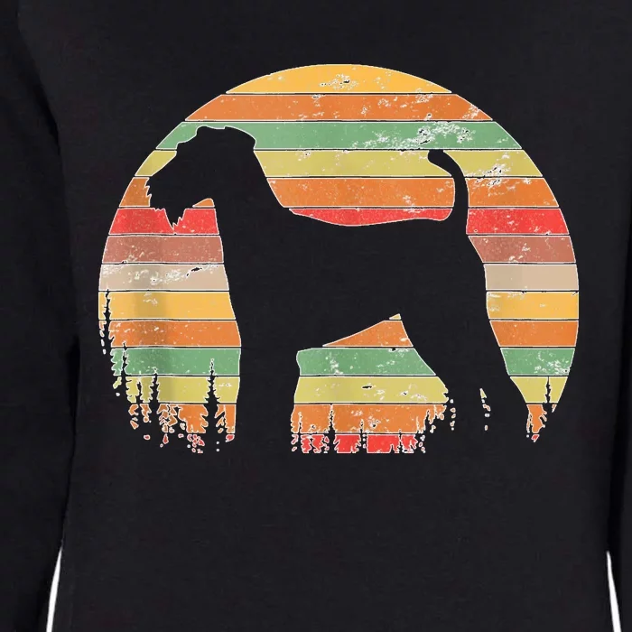 70s Silhouette Dog Lovers Womens California Wash Sweatshirt