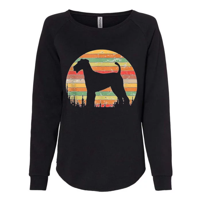 70s Silhouette Dog Lovers Womens California Wash Sweatshirt