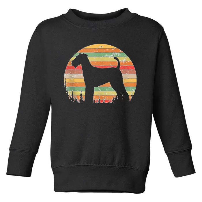 70s Silhouette Dog Lovers Toddler Sweatshirt