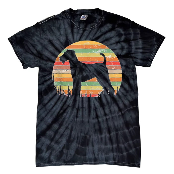 70s Silhouette Dog Lovers Tie-Dye T-Shirt