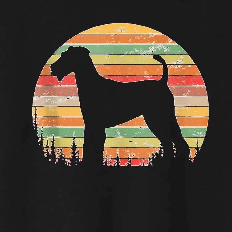 70s Silhouette Dog Lovers Women's Crop Top Tee