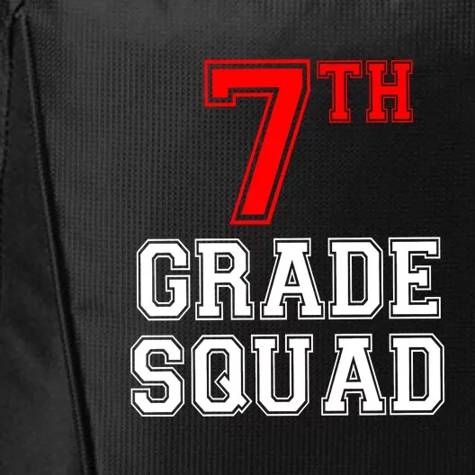 7th Seventh Grade Squad Back To School Teacher Gift City Backpack