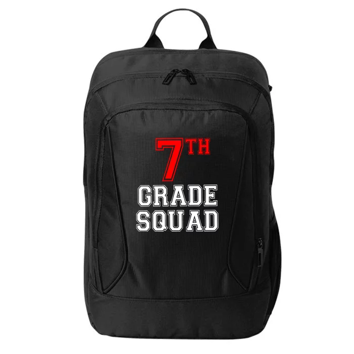 7th Seventh Grade Squad Back To School Teacher Gift City Backpack