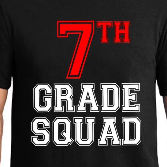 7th Seventh Grade Squad Back To School Teacher Gift Pajama Set