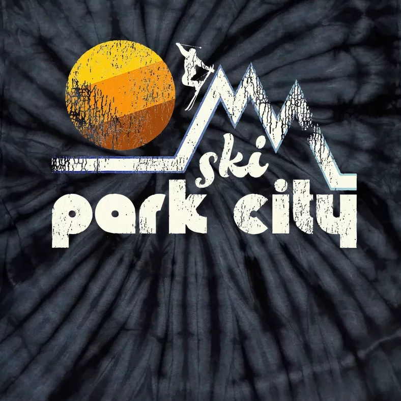 70s Style Ski Park City Utah Tie-Dye T-Shirt