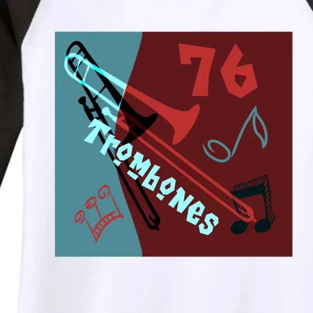 76 Trombones Women's Tri-Blend 3/4-Sleeve Raglan Shirt